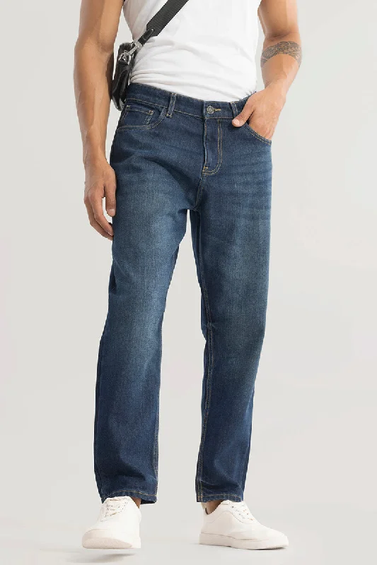 Downtown Indigo Blue Baggy Jeans Beach