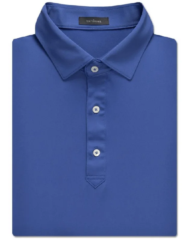 Palmer Solid Performance Polo Marine Polished Men's Satin