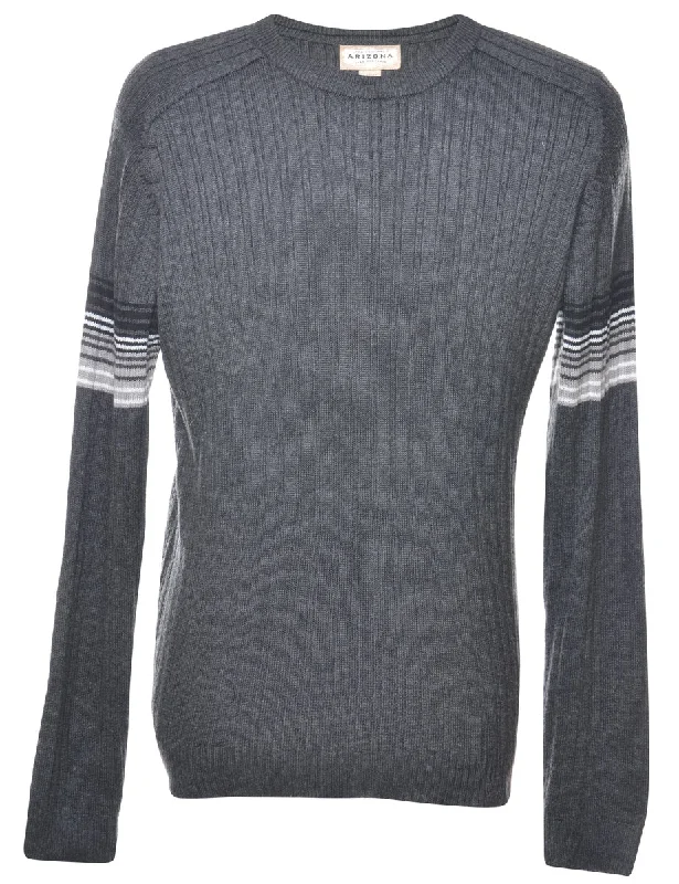 Grey Jumper - L Bold Men's Statement