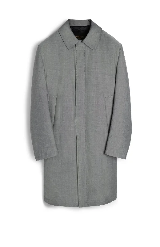 NOAH WOOL & MOHAIR GREY OVERCOAT Lumberjack