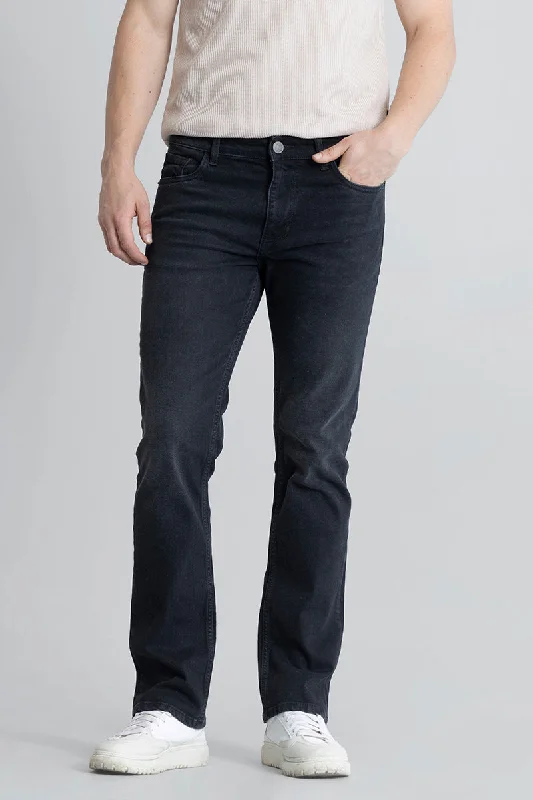 Obsidian Washed Black Straight Fit Jeans Vacation