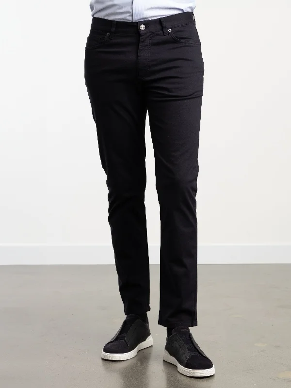 Navy Blue Stretch Roccia Jeans Tailored