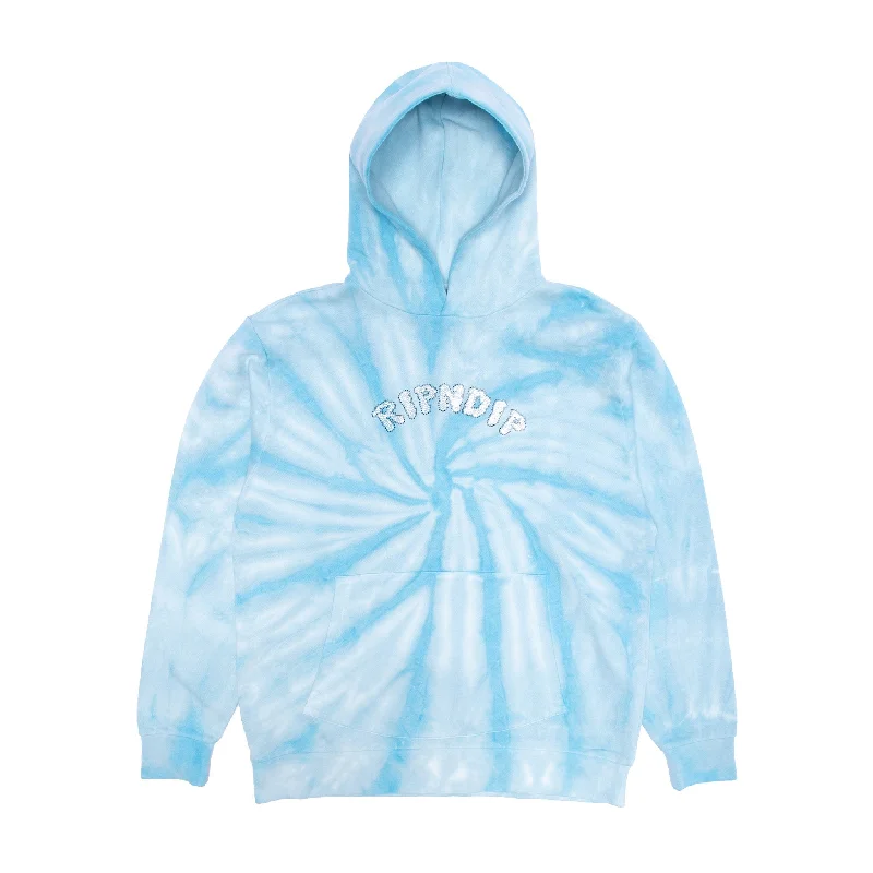 Sent From Heaven Hoodie (Light Blue Spiral Dye) Street