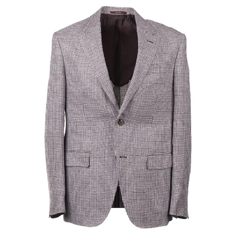 Ermenegildo Zegna 'Crossover' Linen-Wool-Silk Sport Coat Bold Men's Animal