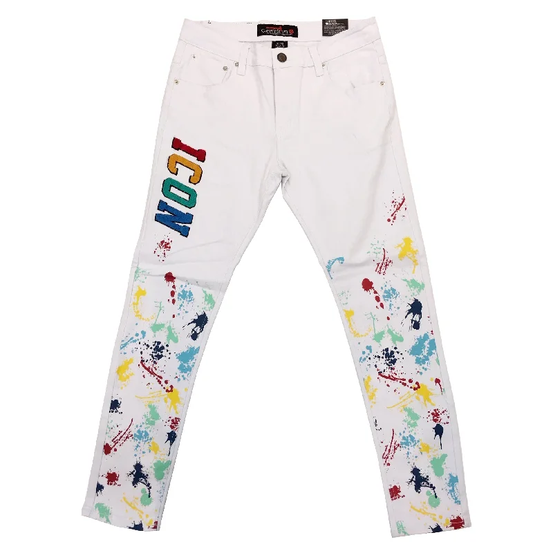 Copper Rivet Icon Jean (White) Laid