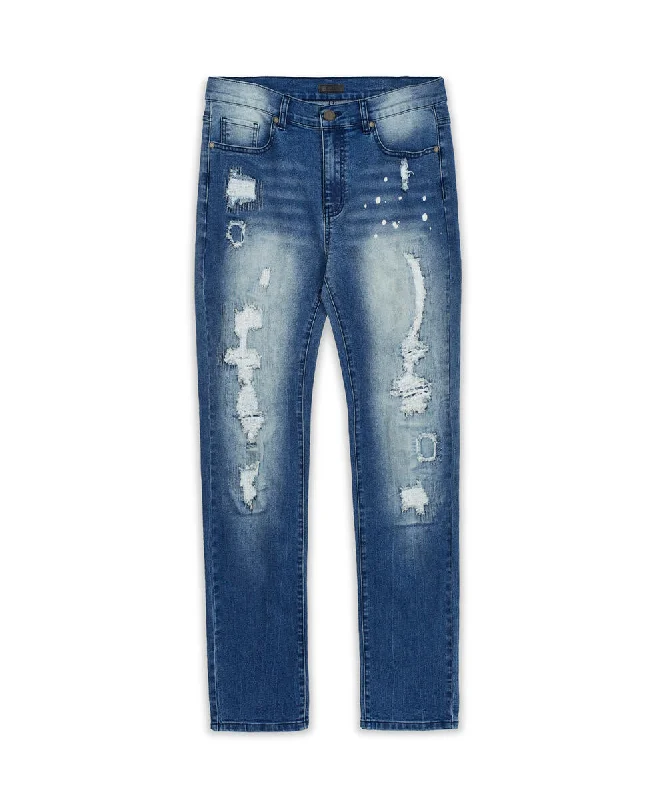 Reason Clothing Zedd Straigt Fit Denim Pant Jean Dynamic Men's Glow