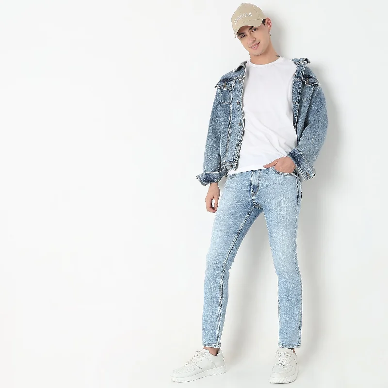 Slim Fit Jeans Unique Men's Patch