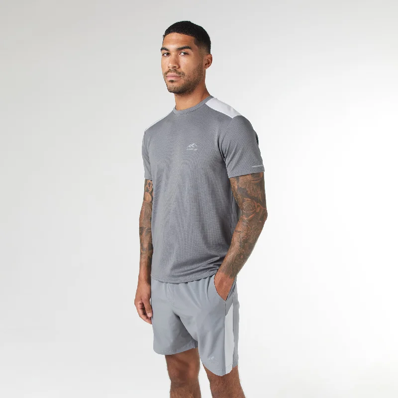 Cut & Sew Training Twinset | Mid Grey Practical Men's Multi