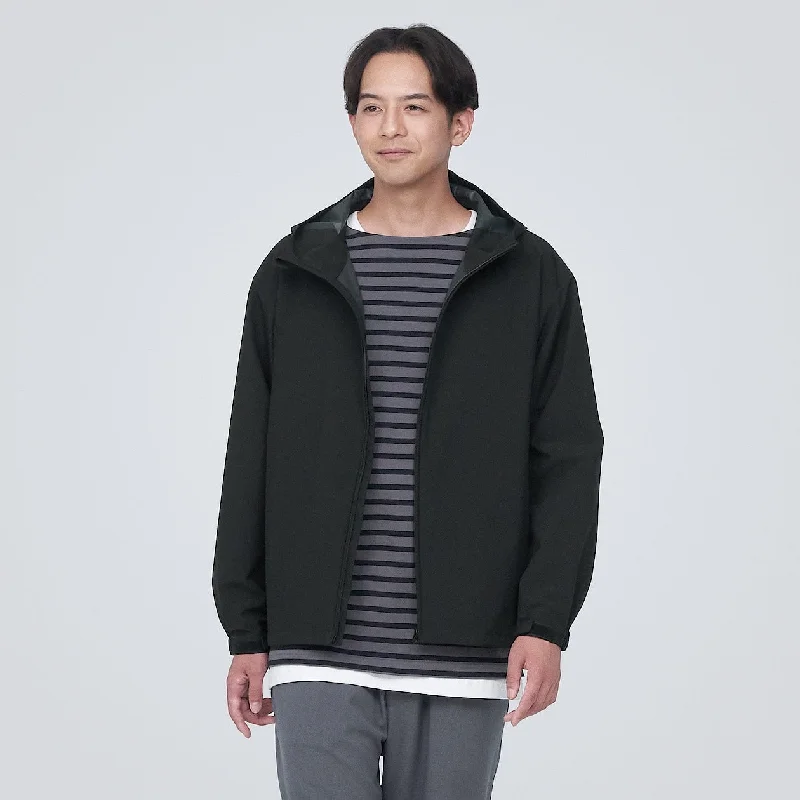 Water Repellent Hooded Jacket Refined Men's European