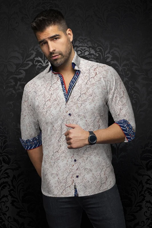 Au Noir Stretch Shirt | Canberra Stone Artistic Men's Avant