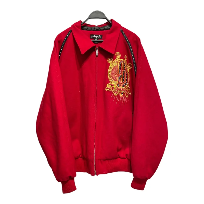 Pelle Pelle/Jacket/XXXL/Wool/RED/Graphic/ Dynamic Men's Moto