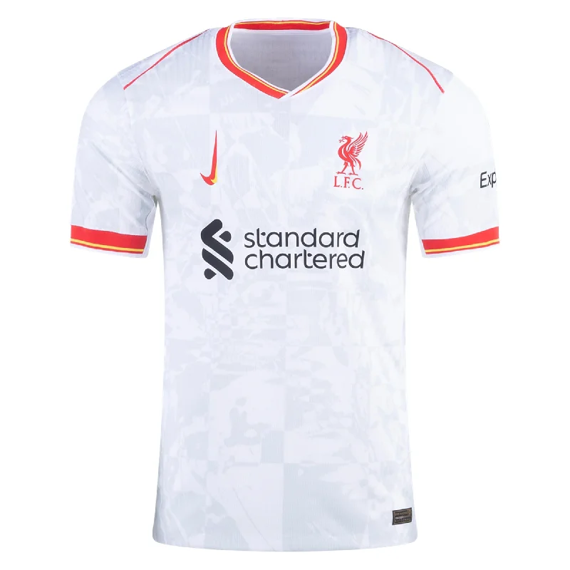 Nike Liverpool Authentic Third Jersey 24/25 (White/Pure Platinum) Edgy Men's Punk