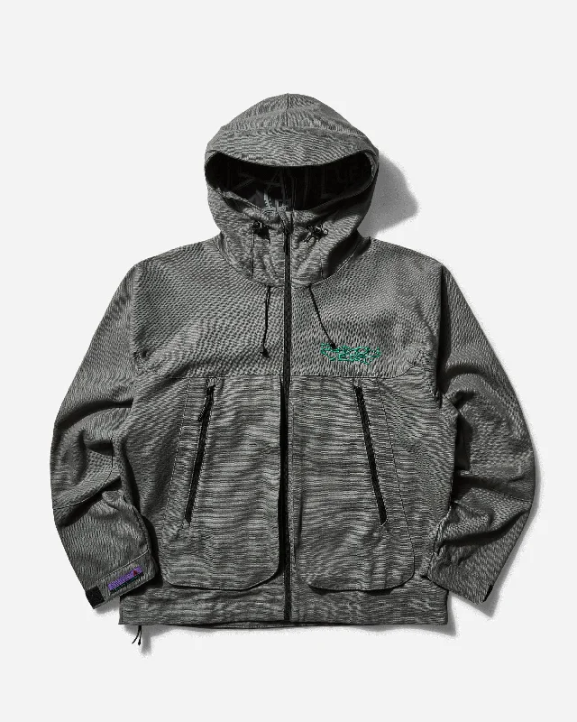 Men's Heavy Cotton Hood Zip Jacket Shield Grey Youthful Men's Pop