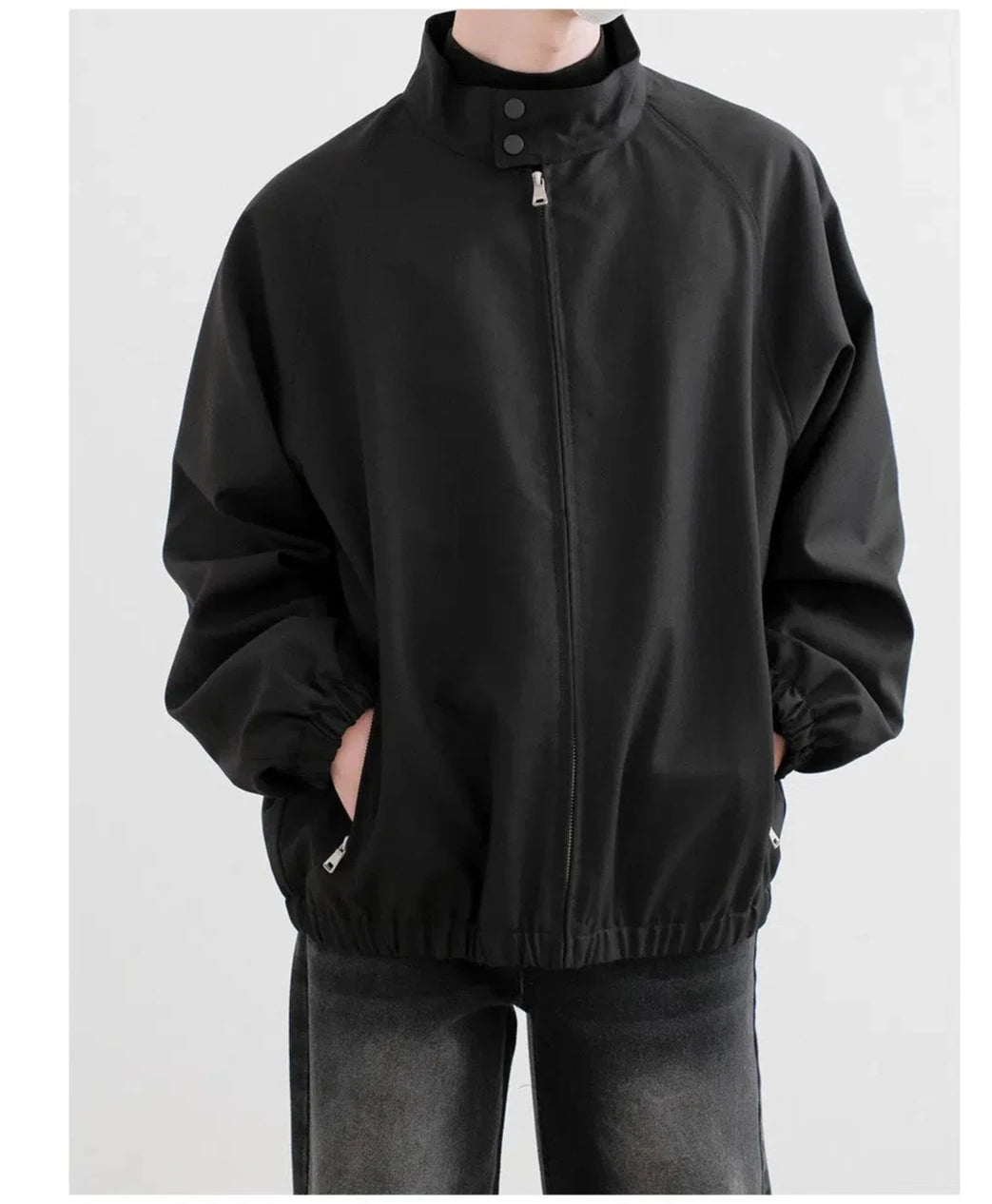 Casual Zip-Up Jacket Traditional Men's Wool