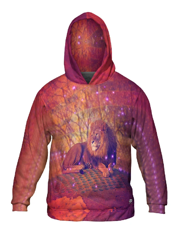 Sunset Lion Trendy Men's Oversized