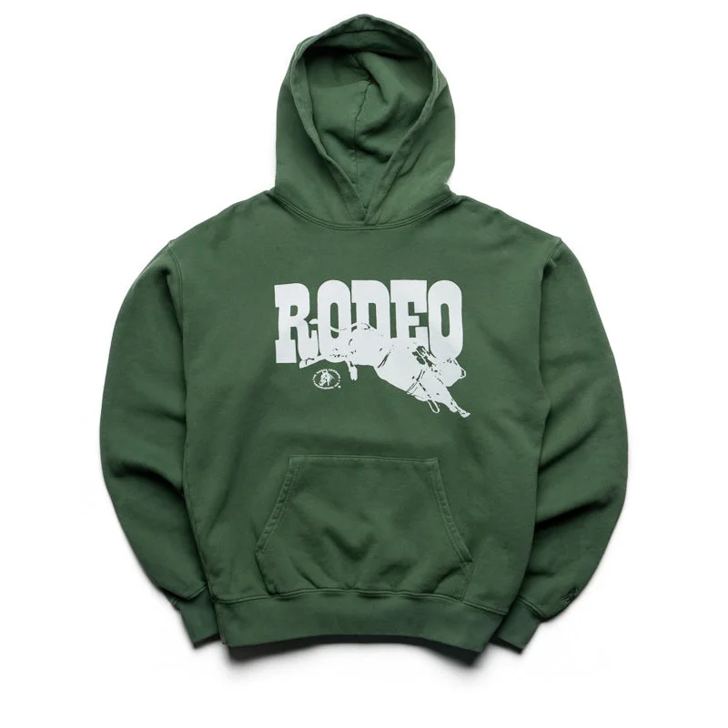 One Of These Days Go Rodeo Hoodie - Forest Green Modern Men's 