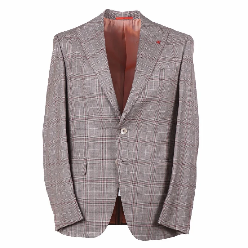 Isaia Aquaspider Super 160s Wool Suit Organic