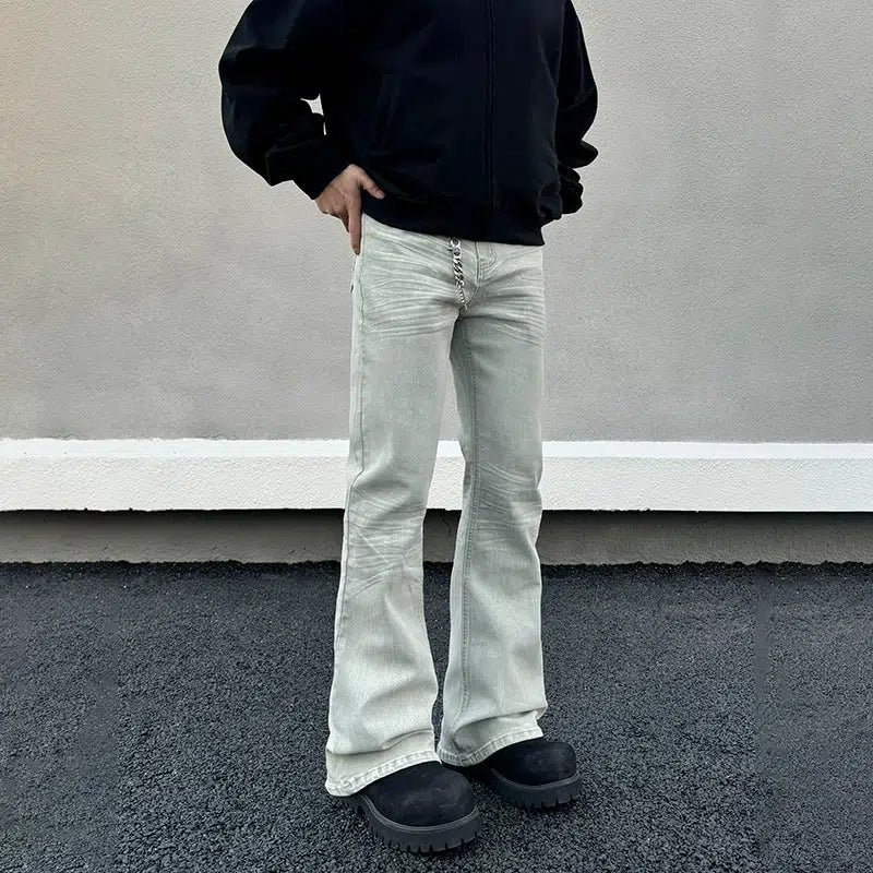 Slim-fit Washed Straight-leg Jeans Earthy Men's Sustainable 