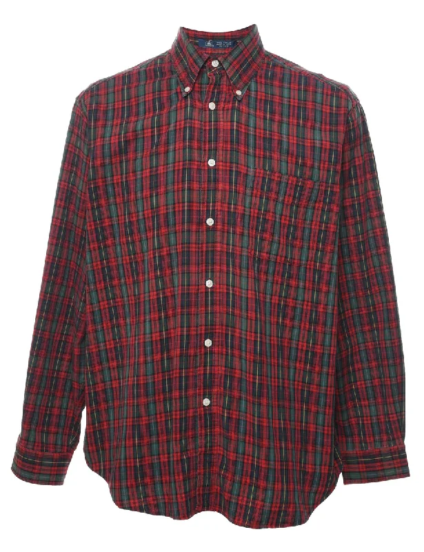 John Ashford Checked Shirt - L Organic