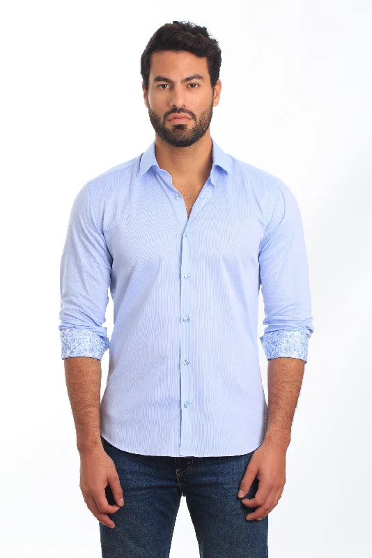 Navy Long Sleeve Shirt T-6844 Street
