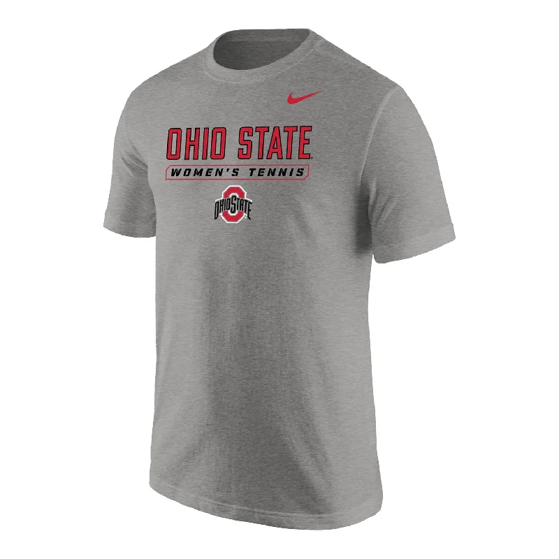 Ohio State Buckeyes Nike Women's Tennis Gray T-Shirt Refined Men's Classic 