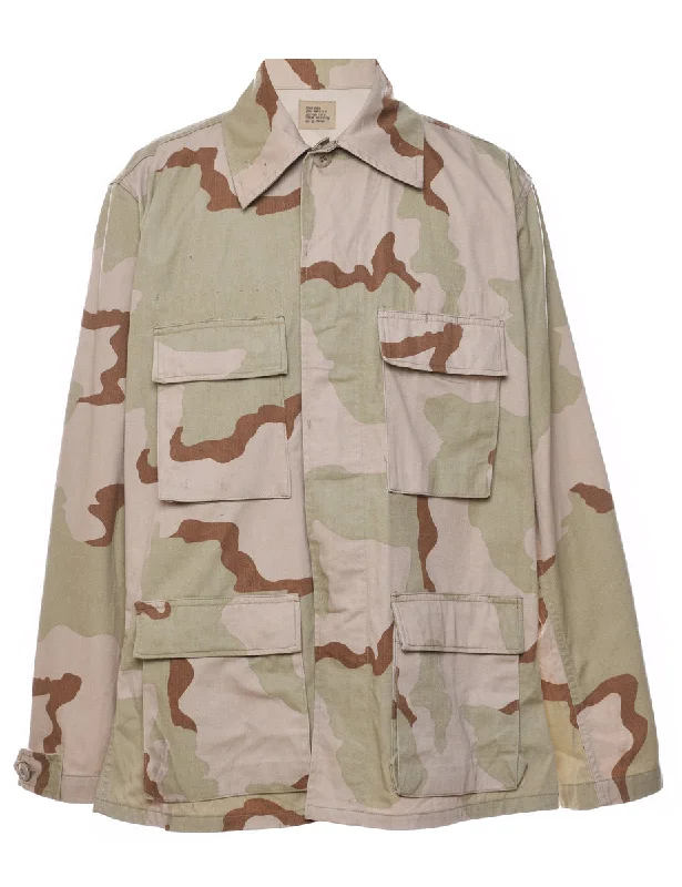 U.S Army Desert Camouflage Three-Colour Jacket - L Sophisticated Men's 