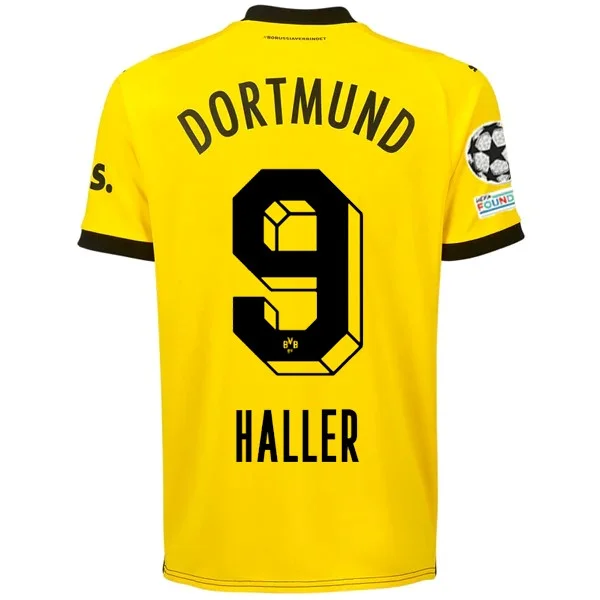 Puma Borussia Dortmund Sébastien Haller Home Jersey w/ Champions League Patches 23/24 (Cyber Yellow/Puma Black) Gym Puma Borussia Dortmund Sébastien Haller Home Jersey w/ Champions League Patches 23/24 (Cyber Yellow/Puma Black) Gym