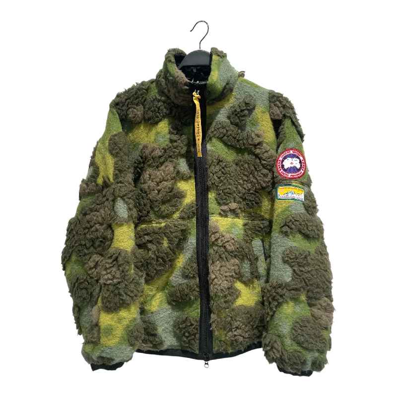 CANADA GOOSE/KIDSUPER STUDIOS/NBA/Fleece Jkt/XS/Cotton/GRN/Camouflage/REVERSIBLE FLEECE MOSS PRINT Casual Men's Japanese 