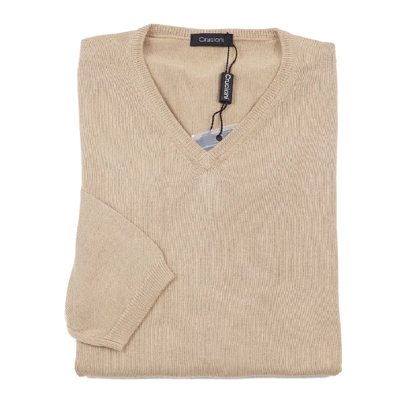 Cruciani Extrafine Cotton Sweater Artistic Men's Avant