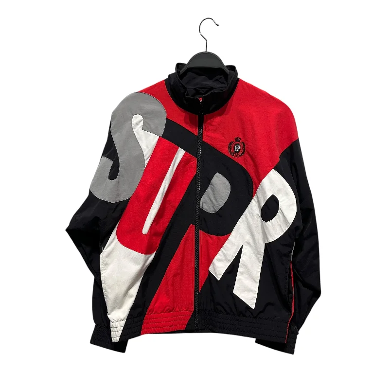 Supreme/Jacket/S/Nylon/RED/big letter track jacket Casual Men's Loose