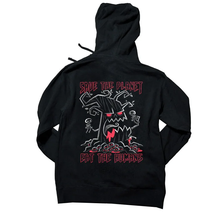 Eat The Humans Hoodie Casual Men's Loose