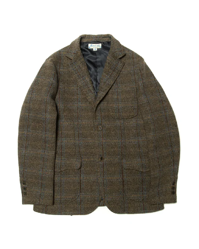 Tartan Shooting Blazer Grey Vacation