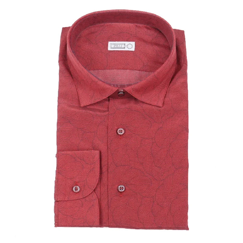 Zilli Lightweight Silk and Cotton Shirt Masculine Men's Thick