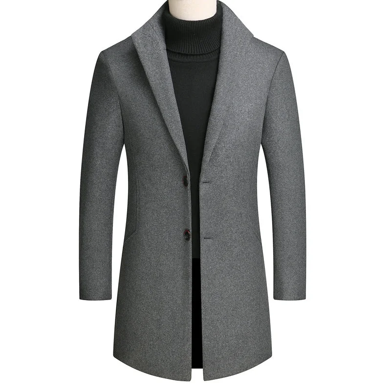 Men's Premium Slim Wool Coat Bold Men's Statement