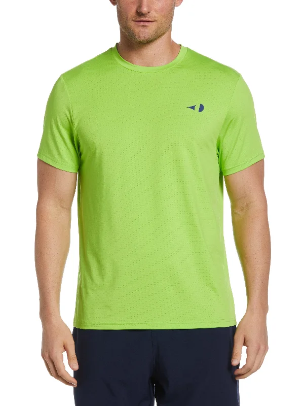 Men's Pin Hole Mesh Tennis Tee Refined Men's Velvet