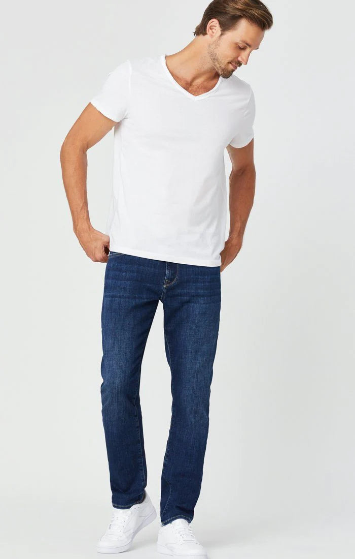 Matt Relaxed Straight Leg Jean | Dark Feather Blue Dynamic Men's High