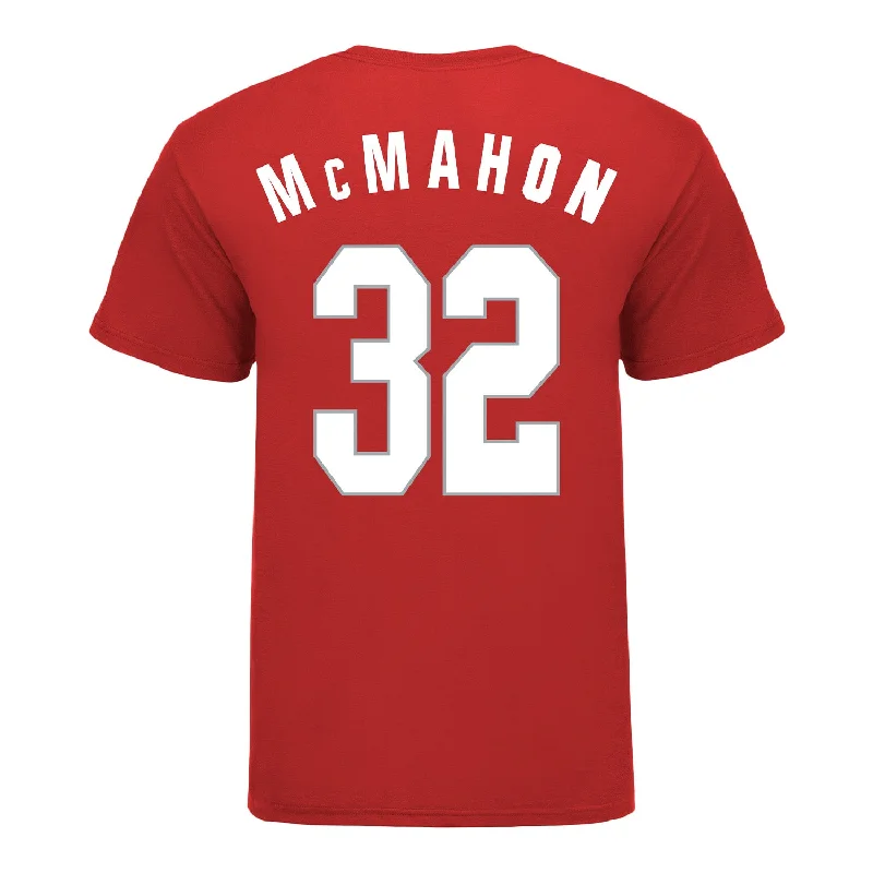 Ohio State Buckeyes Women's Basketball Student Athlete #32 Cotie McMahon T-Shirt Sleek Men's Contemporary Ohio State Buckeyes Women's Basketball Student Athlete #32 Cotie McMahon T-Shirt Sleek Men's Contemporary