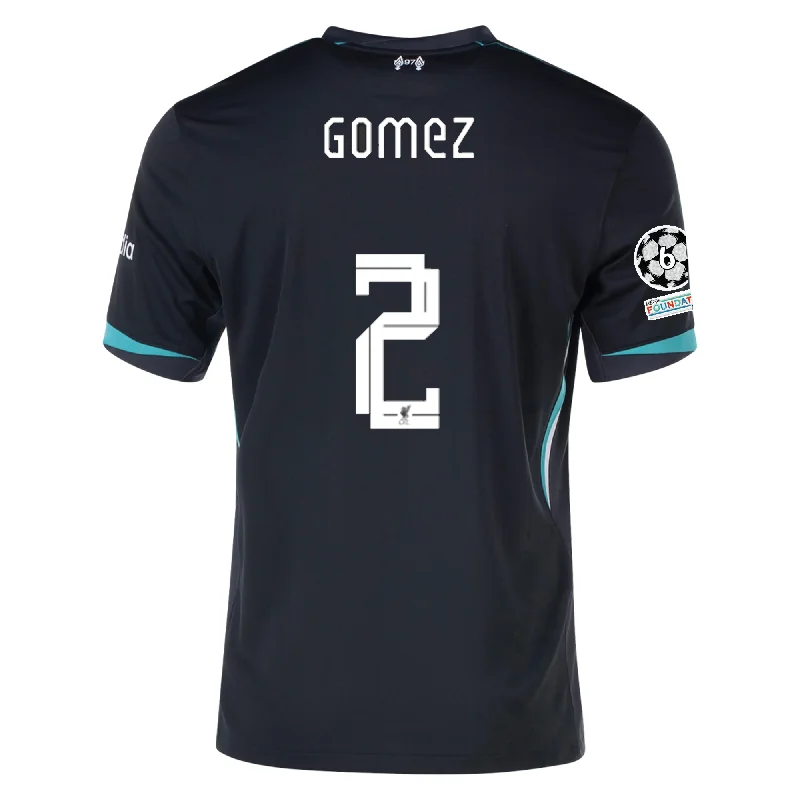 Nike Liverpool Joe Gomez Away Jersey w/ Champions League Patches 24/25 (Night Forest/Washed Teal) Artistic Men's Avant Nike Liverpool Joe Gomez Away Jersey w/ Champions League Patches 24/25 (Night Forest/Washed Teal) Artistic Men's Avant