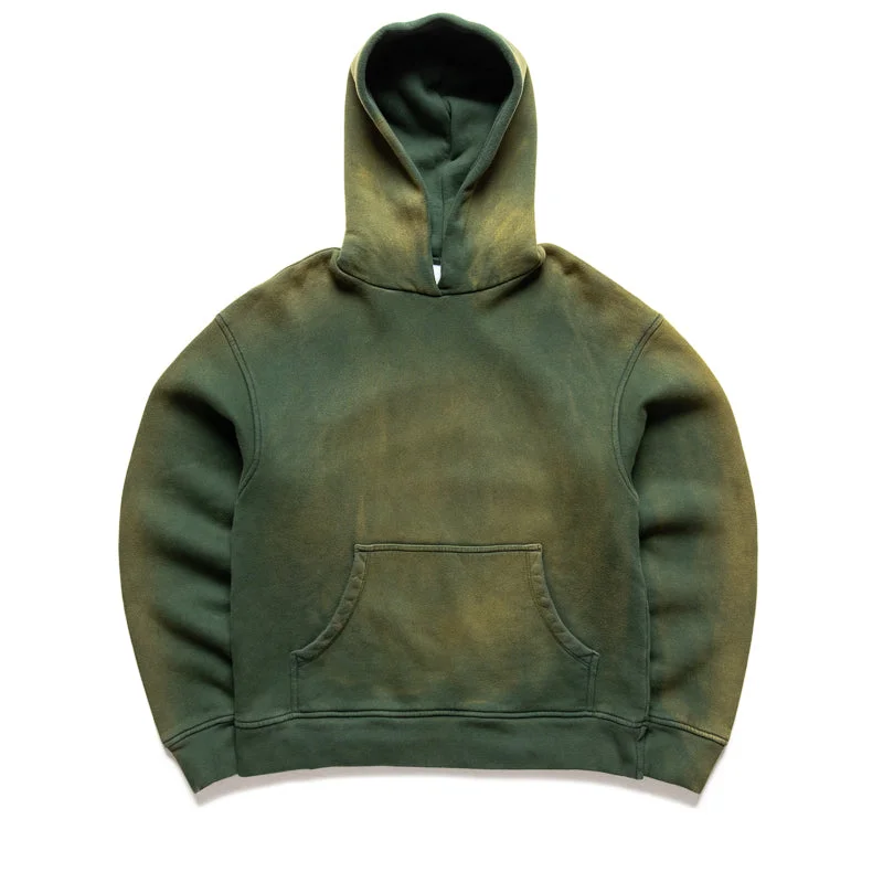 Alchemist Fringe Hoodie - Moss Elegant Men's Formal 