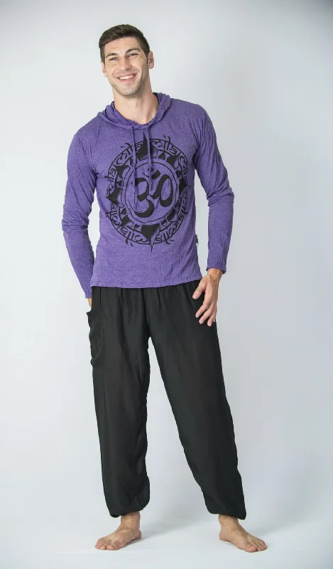 Unisex Infinitee Om Hoodie in Purple Bohemian Men's Free