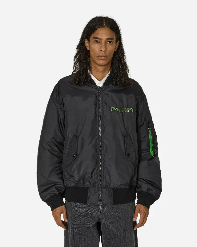 Twin Peaks Nylon MA-1 Jacket Black Sharp Men's Italian