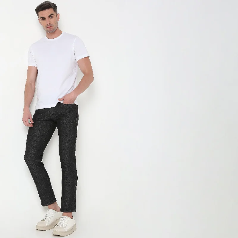 Authentic Selvedge™ - The Ultimate Master Craft - Straight Fit Selvedge Denim with E-fast® Stretch Monochromatic Office Style