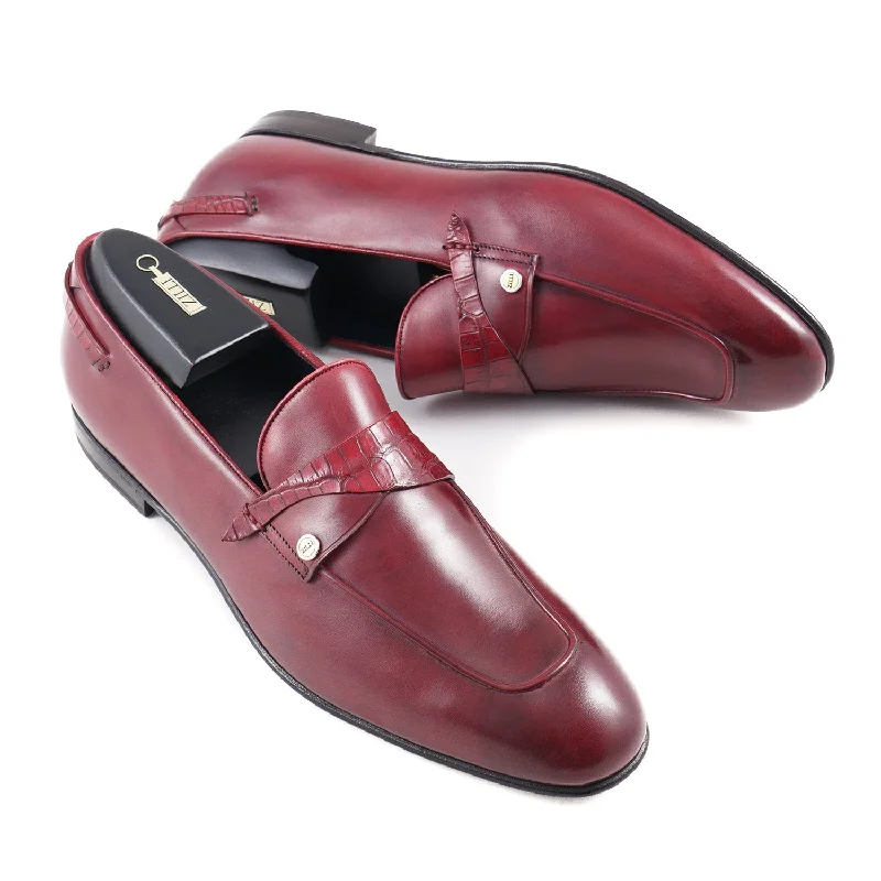 Zilli Crocodile and Calf Leather Loafer Refined Men's Hand