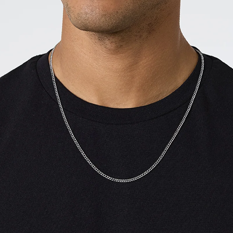 3MM Chain Necklace | Silver Bold Men's Animal