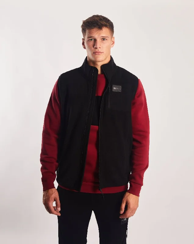 Yavin Fleece Gilet New Black Masculine Men's Thick
