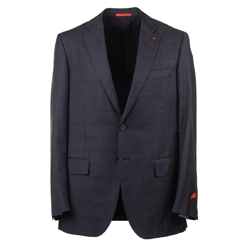 Isaia Slim-Fit 'Sanita' 140s Wool Suit Preppy Men's College