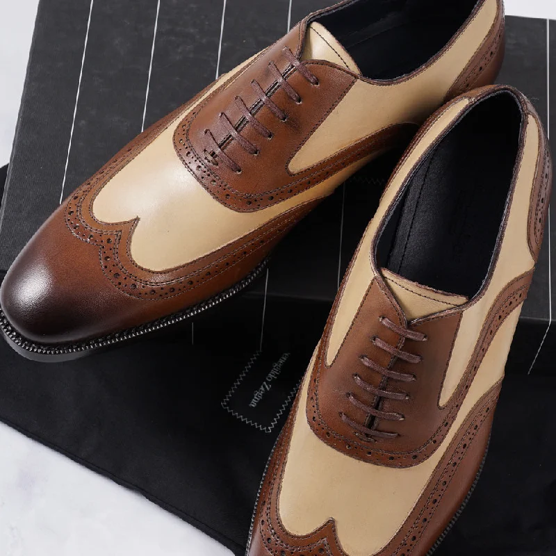 Ermenegildo Zegna Wingtip Oxford Modern Men's 