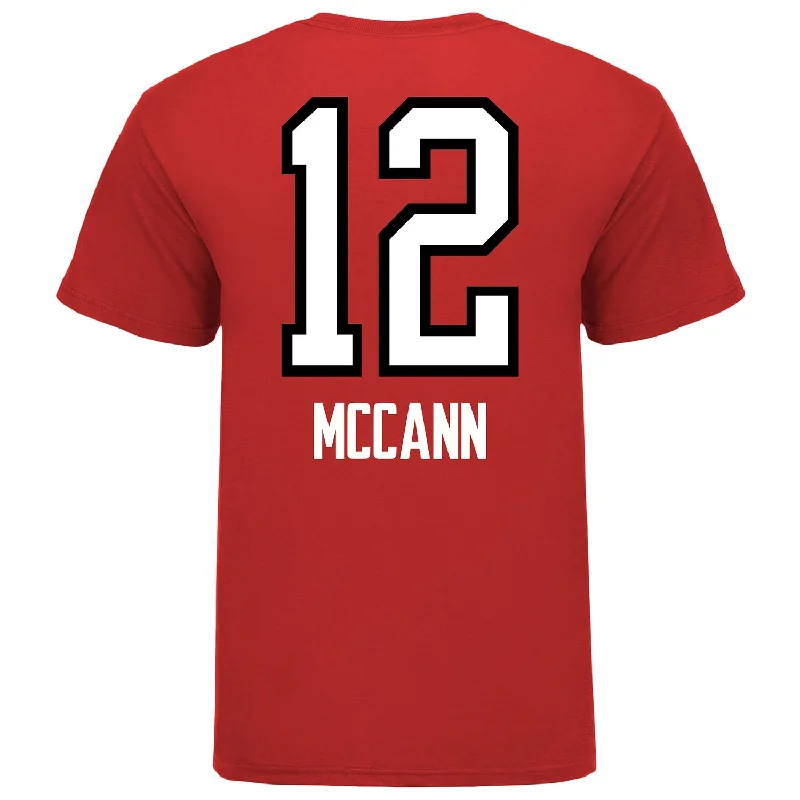 Ohio State Women's Volleyball Student Athlete T-Shirt #12 Meghan McCann Elegant Men's Cashmere
