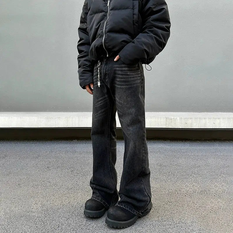 Vintage Straight Flared Jeans Monochromatic All