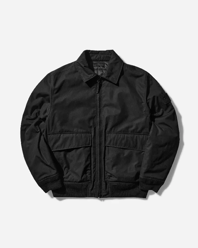 Ghost Weatherproof Cotton Canvas Jacket Black Elegant Men's Cashmere